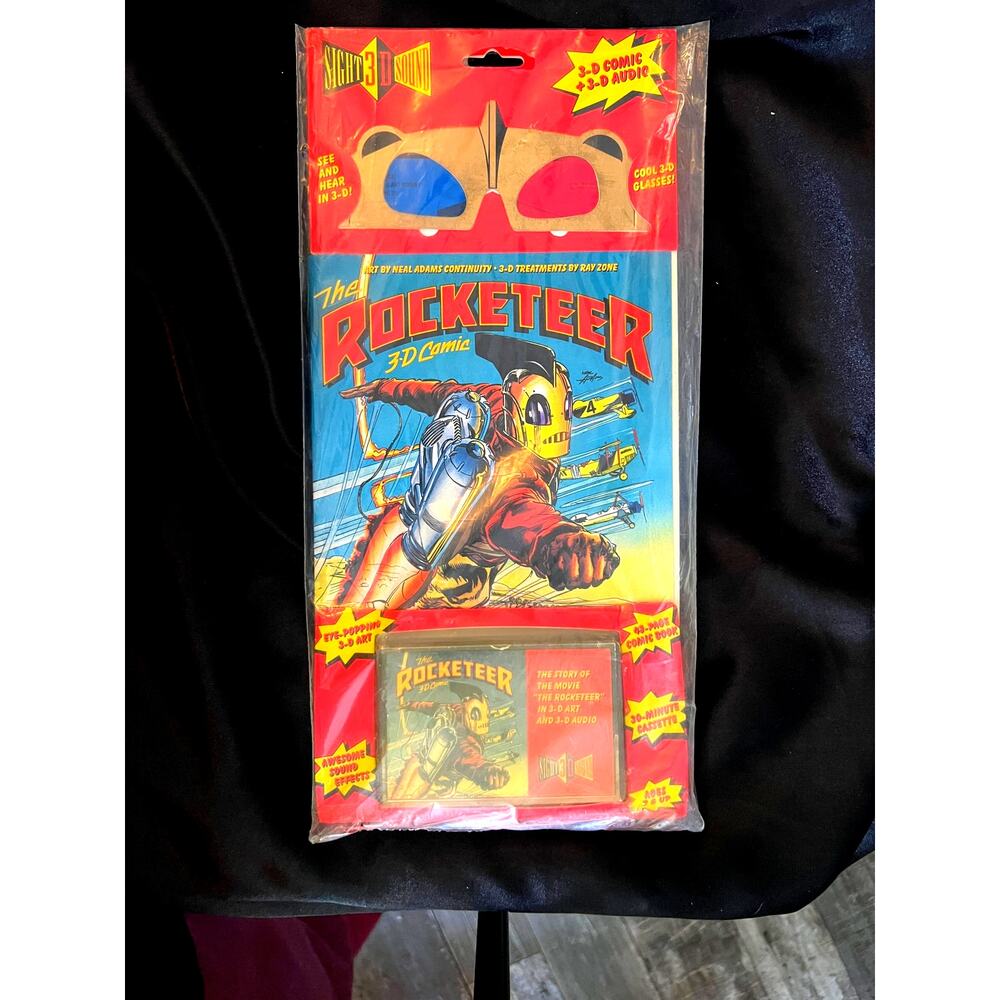 VINTAGE RARE 1991 Disney "ROCKETEER 3-D SIGHT & SOUND COMIC SET" - MINT - SEALED